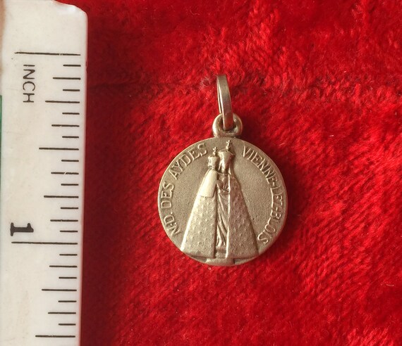 Rare Antique french Virgin Mary religious medal Our L… - Gem