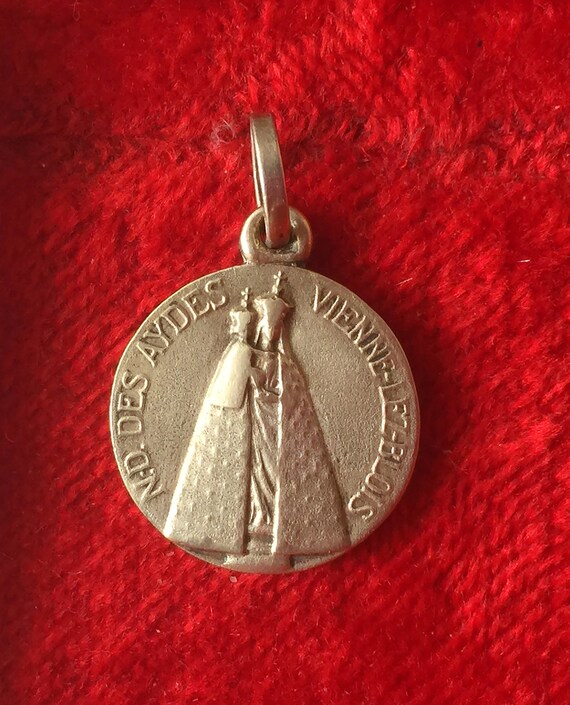 Rare Antique french Virgin Mary religious medal Our L… - Gem