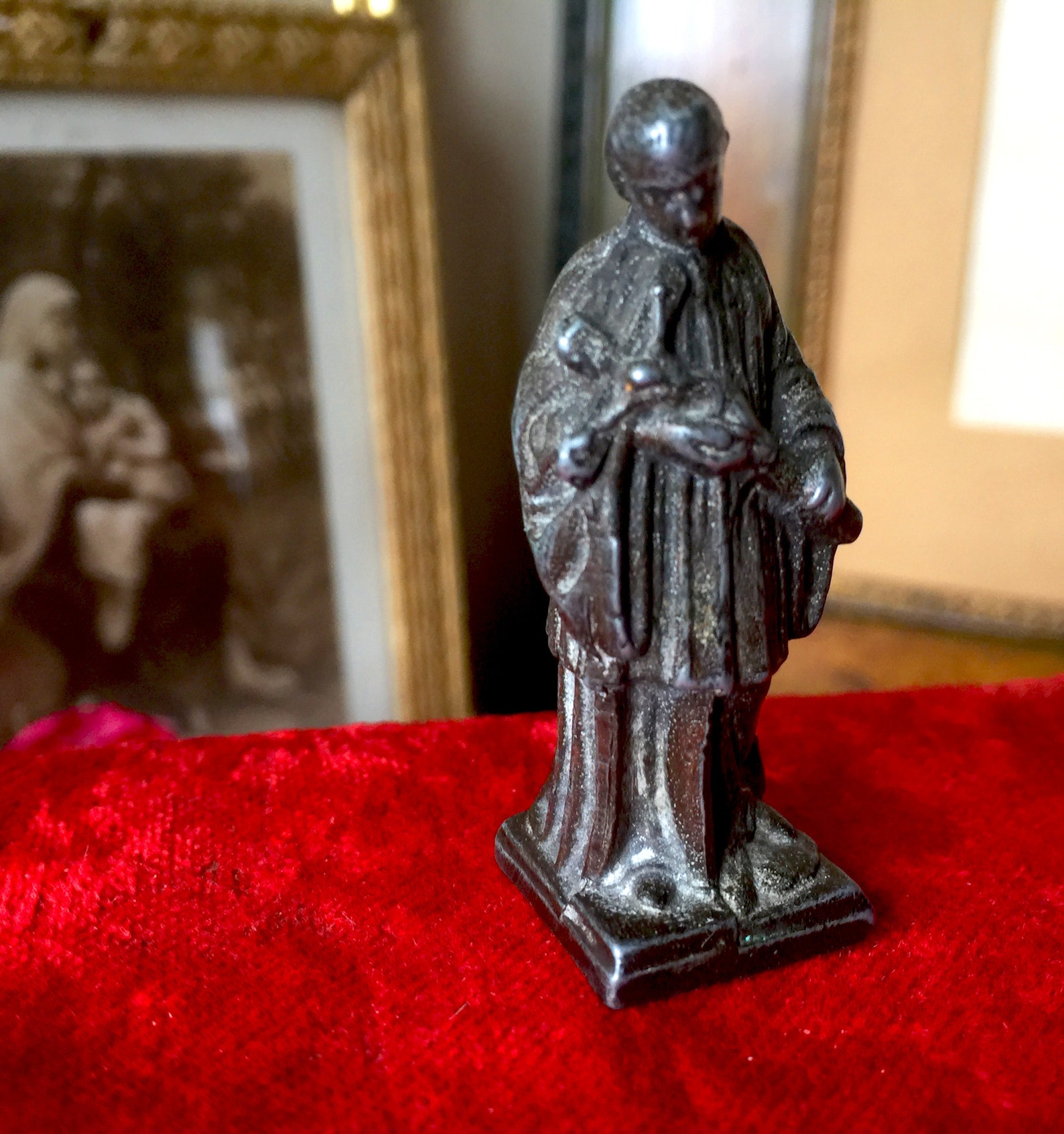 Rare Antique french catholic Saint statue miniature Saint Etsy