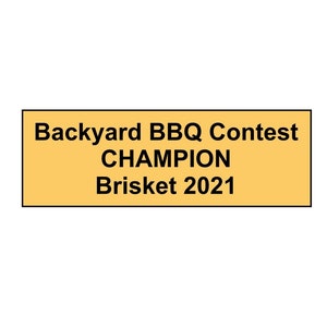 Replacement Trophy Plate