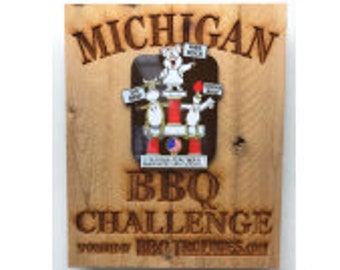 Rustic BBQ Plaque,Wooden Barbecue Plaque,BBQ Plaque, BBQ Champion,Championship Plaque,1st Place Plaque,Winner,Barbecue,Brisket,Chicken,Ribs