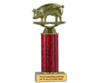 Trofeo Campeón de Cerdo BBQ 105, 1er lugar Cerdo, Ganador de Cerdo, Campeón de Pechuga, Campeón de Pollo, Mejor Salsa, Elección del Pueblo, Campeón de Costillas, Mejores Costillas