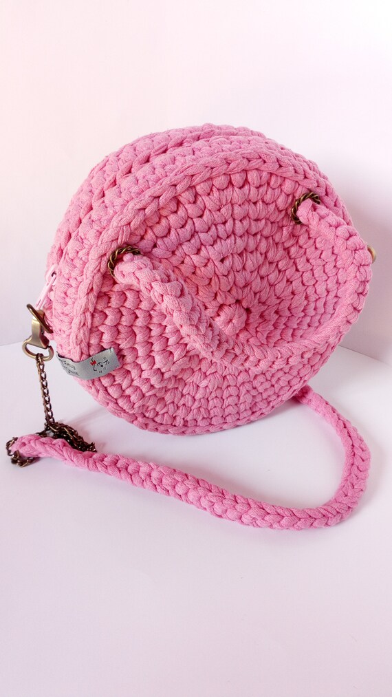 crochet bag round