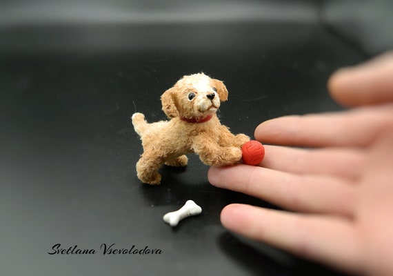 Miniature Golden Retriever Puppy Dog Toy Etsy