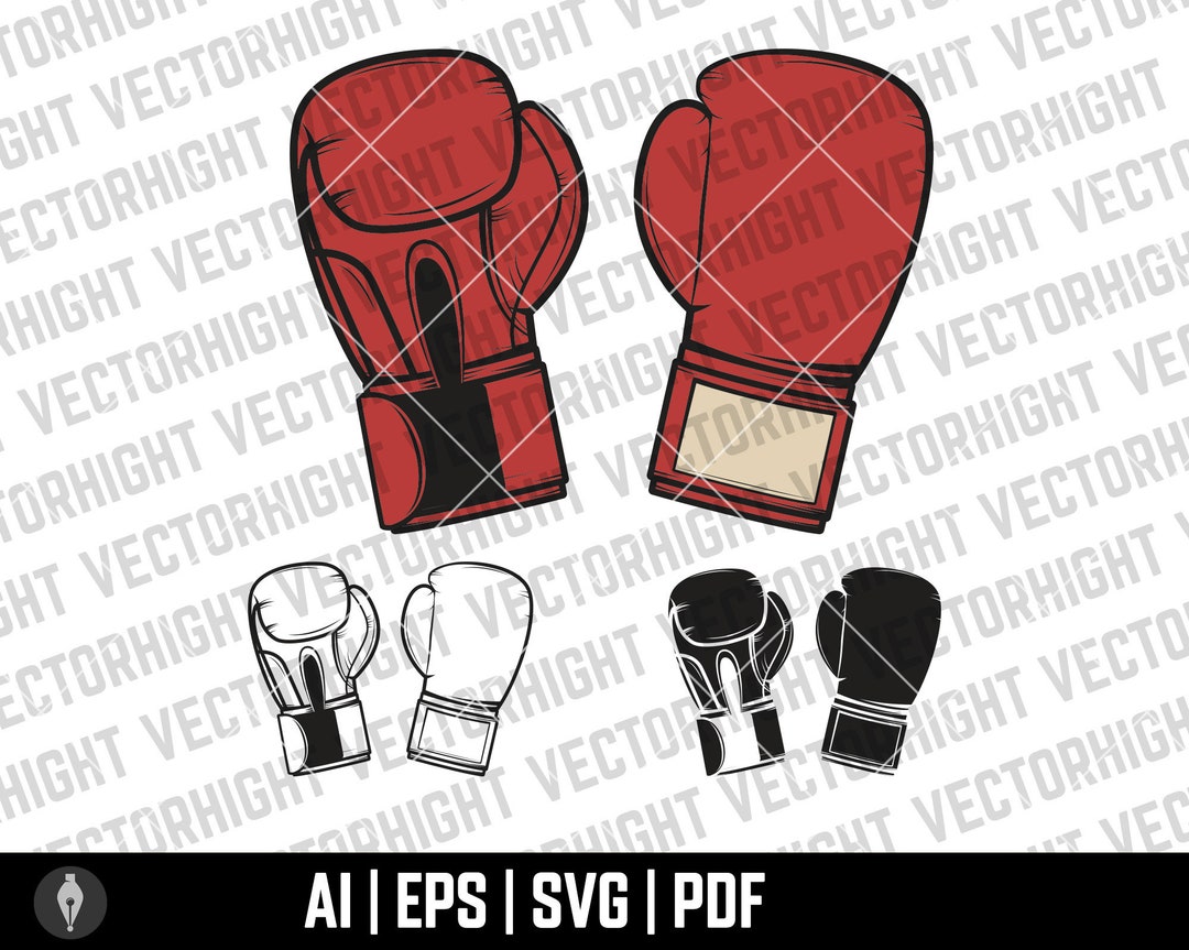 Boxing Gloves Clipart, Boxing Glove Bundle Svg, Ai, Eps, Pdf. Boxing ...