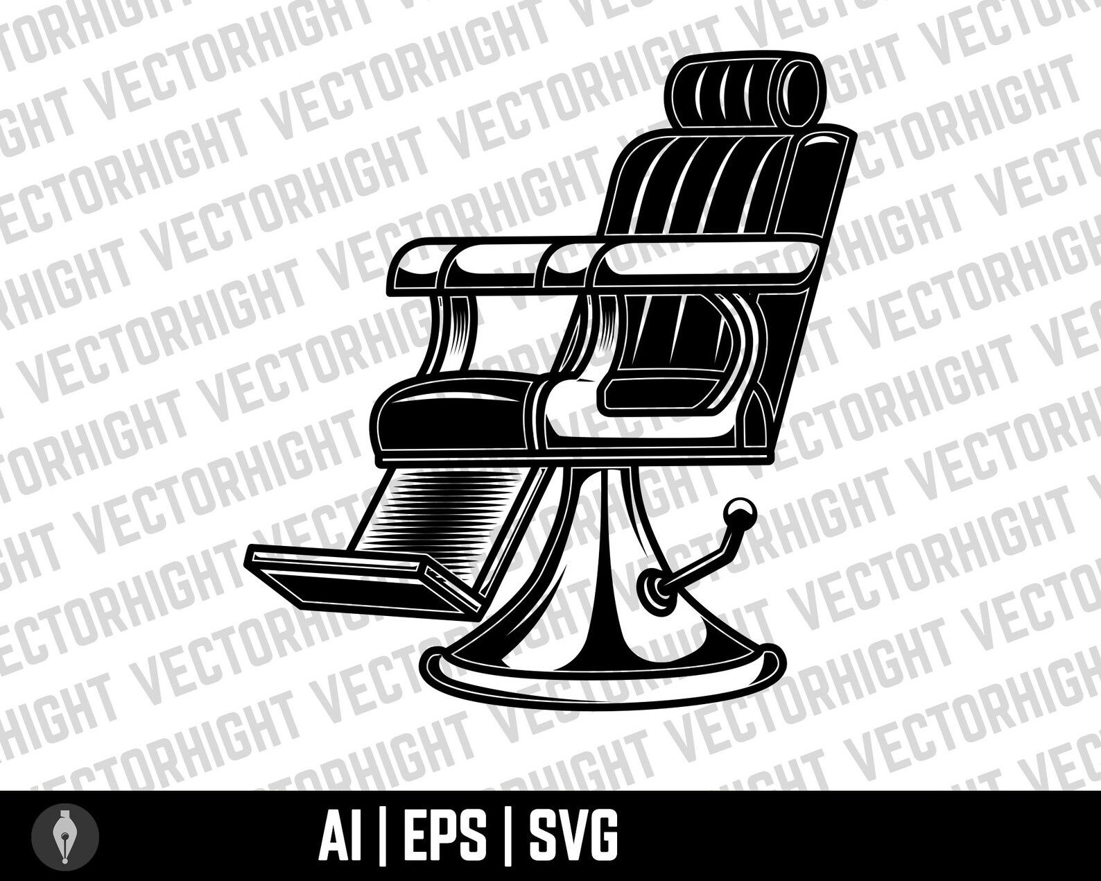 Barber Chair Vector Chair Chair Eps Etsy