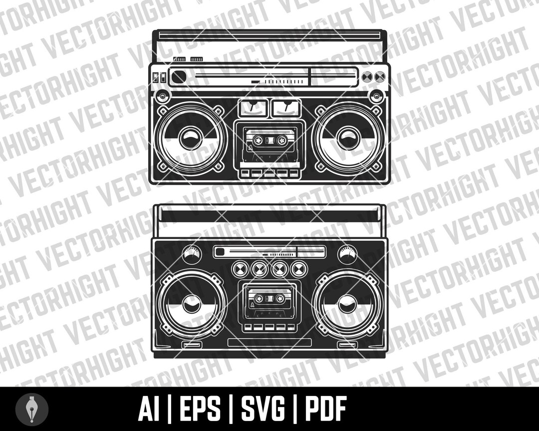 Radio Boombox Vintage Boom Box Cassette Tape Player Recorder Etsy