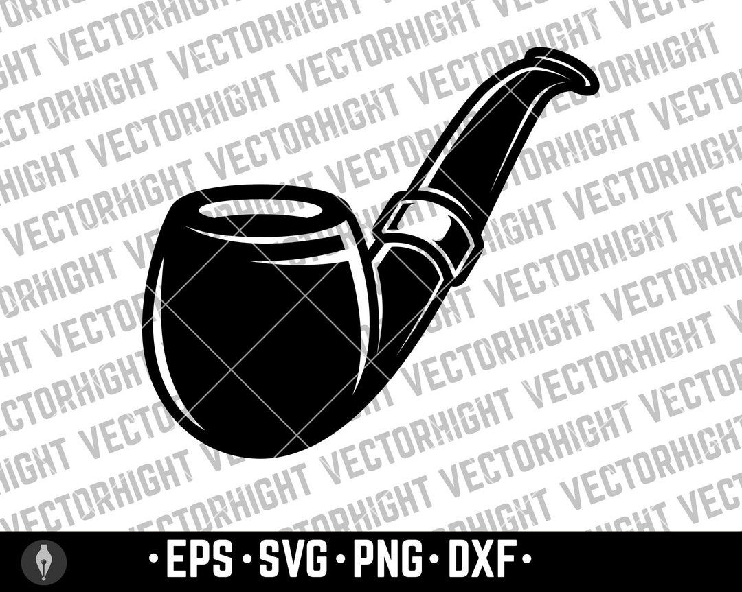 Smoking Pipe Svg Retro Smoking Pipe Shape Svg. Smoking Pipe Etsy