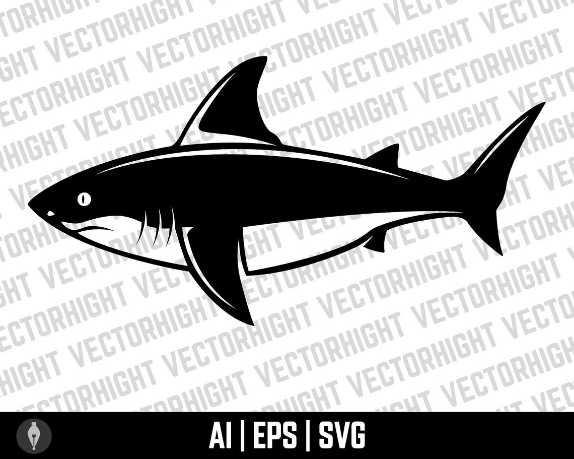 Shark Vector Bundle Shark Clipart Shark EPS SVG Ai Shark - Etsy