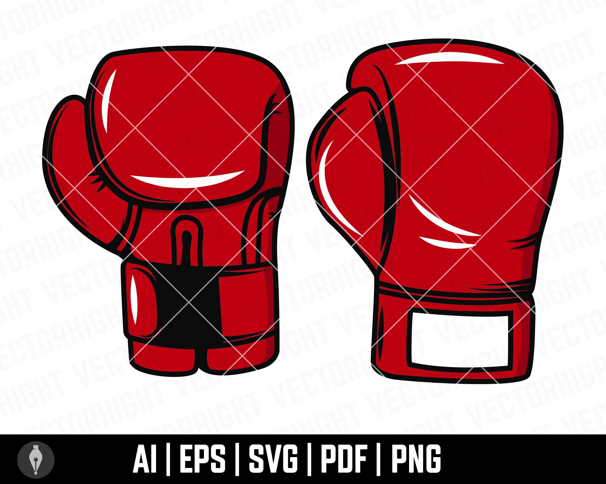 Boxing Gloves Clipart, Boxing Glove Bundle Svg, Ai, Eps, Pdf. Boxing Glove Digital File Download
