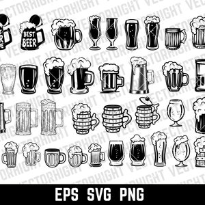 Craft beer clipart, Beer Mug SVG, Beer Mug Shape PNG, Eps, Pdf. Beer Glass, Beer Mug Cricut Files, Digital File Download