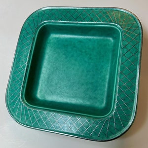 Wilhelm Kåge for Gustavsberg Sweden Square ceramic bowl/dish from Argenta series