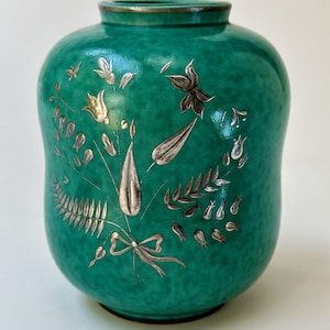 A Stunning Vase/Urn from Gustavsberg Sweden - Wilhelm Kåge&#39;s Argenta Series