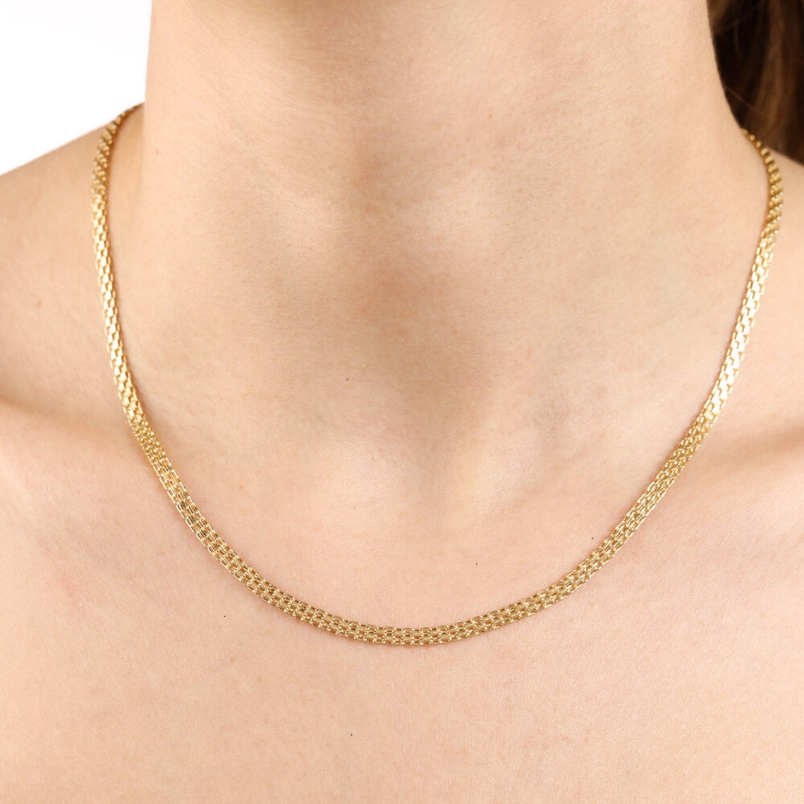 Gold Chain Bismark Gold Chain 14K 585 Yellow Gold Chain Etsy