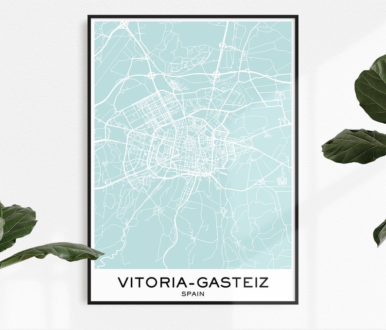 Vitoria-Gasteiz Map Print Map Print Vitoria-Gasteiz City ...