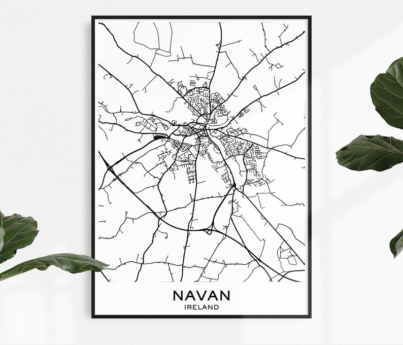 Navan Map Print Map Print Navan City Print Navan Navan Etsy