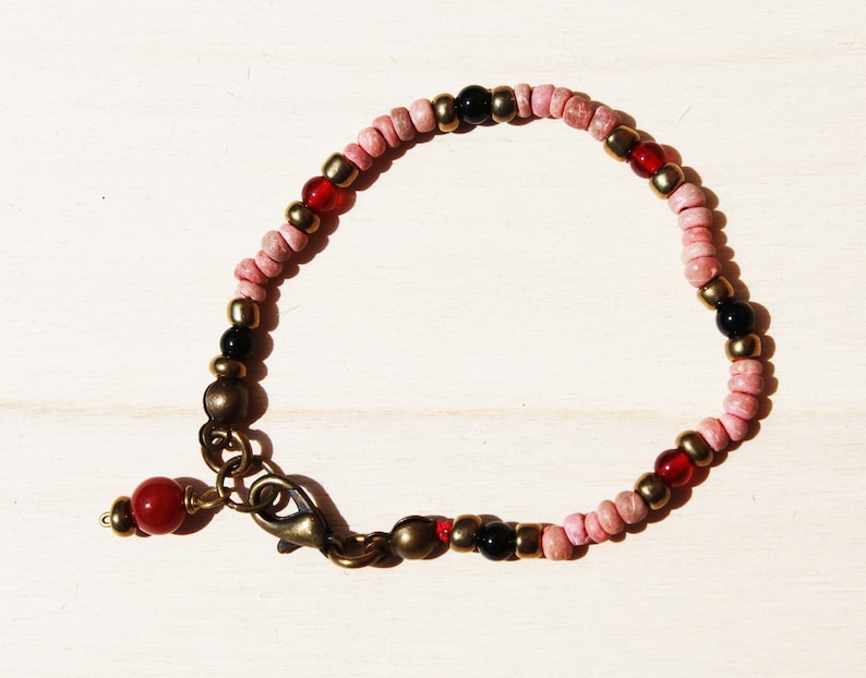 asymmetrical necklace with artisanal beads and Murano vintage gold foil Necklace and bracelet set urban contemporary style gift for her