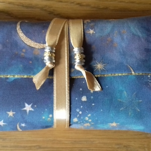 Écharpe de tarot et lingette nuit étoilée, écharpe de tarot carte ange/oracle/rune/sac/sac et lingette de lecture, écharpe/pochette/sac à bijoux