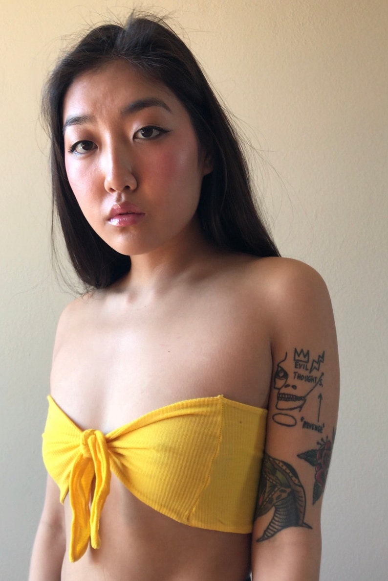 11 Natural Dye Bandeau Tie Top