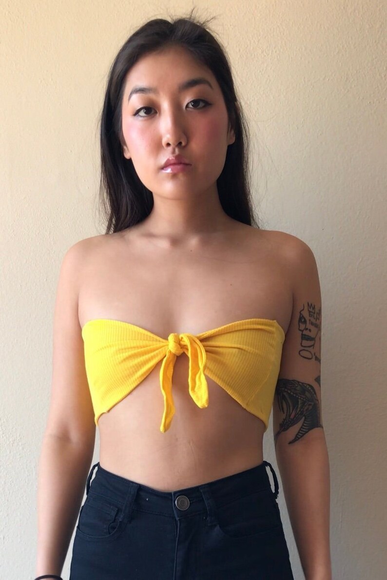 11 Natural Dye Bandeau Tie Top