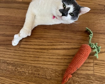 Handmade Carrot Cat Toy