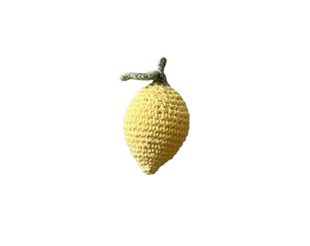Crochet Lemon cat toy