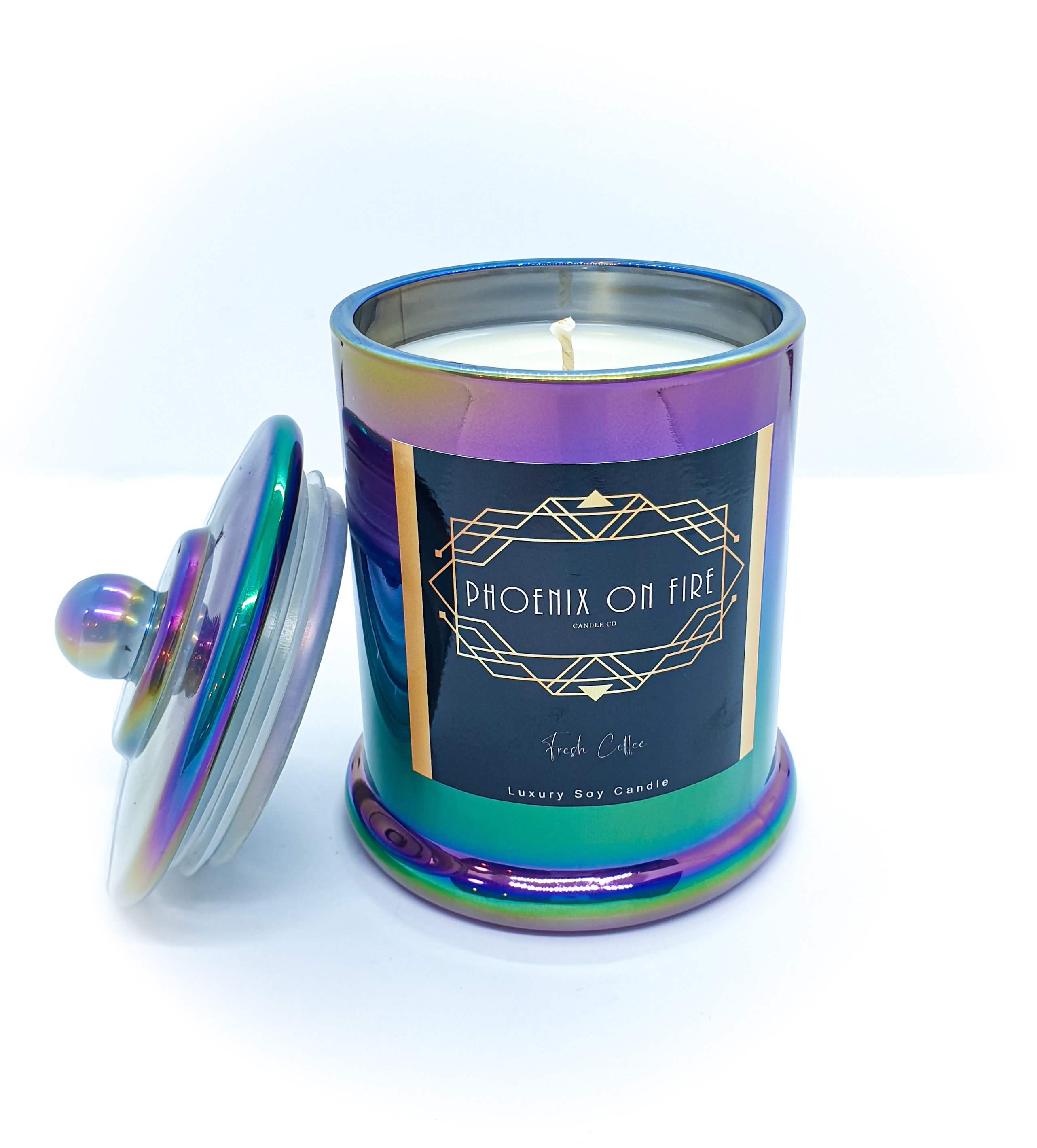 Phoenix On Fire Candle Co Soy Candle 45 hour burn time Etsy