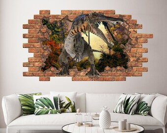 Triceratops Dinosaur Wall Decal Sticker Vinyl Jurassic Park