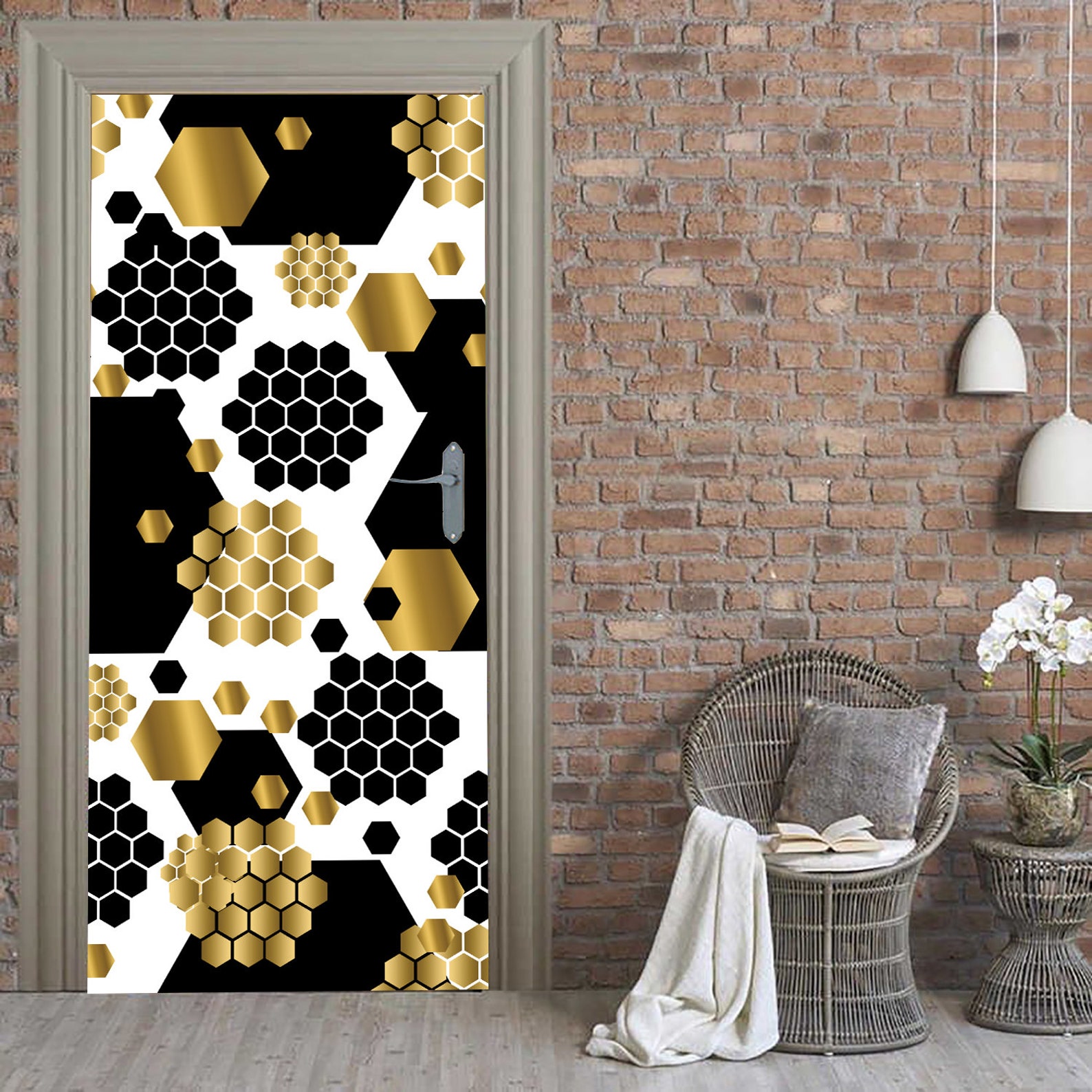 Door Mural Wall Decal Door Vinyl Cover Etsy
