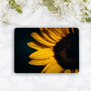 Half Flower Laptop Skin Sunflower Universal Notebook Vinyl Decal Dell Hp Lenovo Asus Chromebook Acer Laptop Dark Sticker Skin Cover MKN246