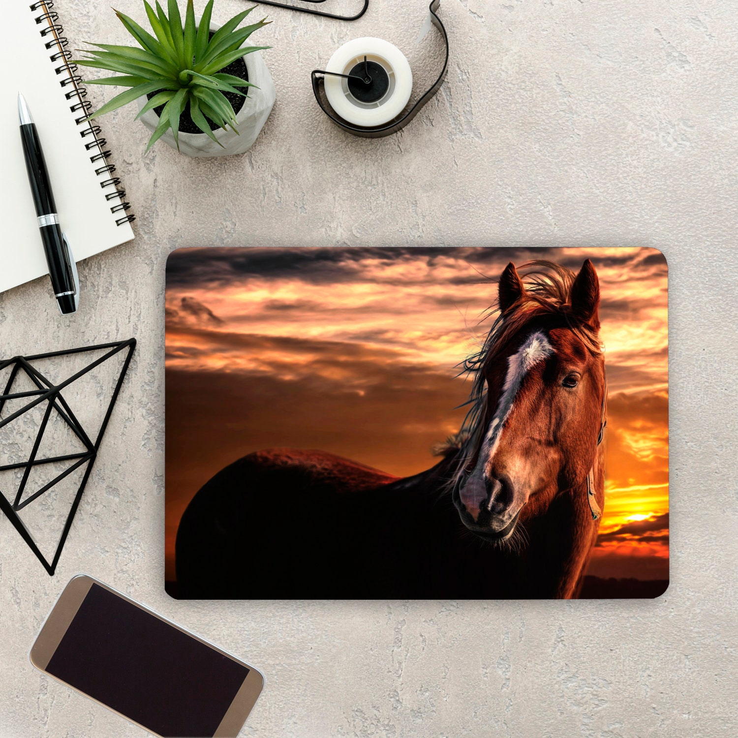 Horse Laptop Animal Custom Notebook Vinyl Decal Dell Hp Lenovo Etsy
