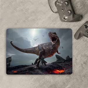 Dinosaur Laptop Skin Jurassic Park Notebook Vinyl Decal Dell Hp Lenovo Asus Chromebook Acer Any Laptop Dino Sticker Skins Cover MKN110