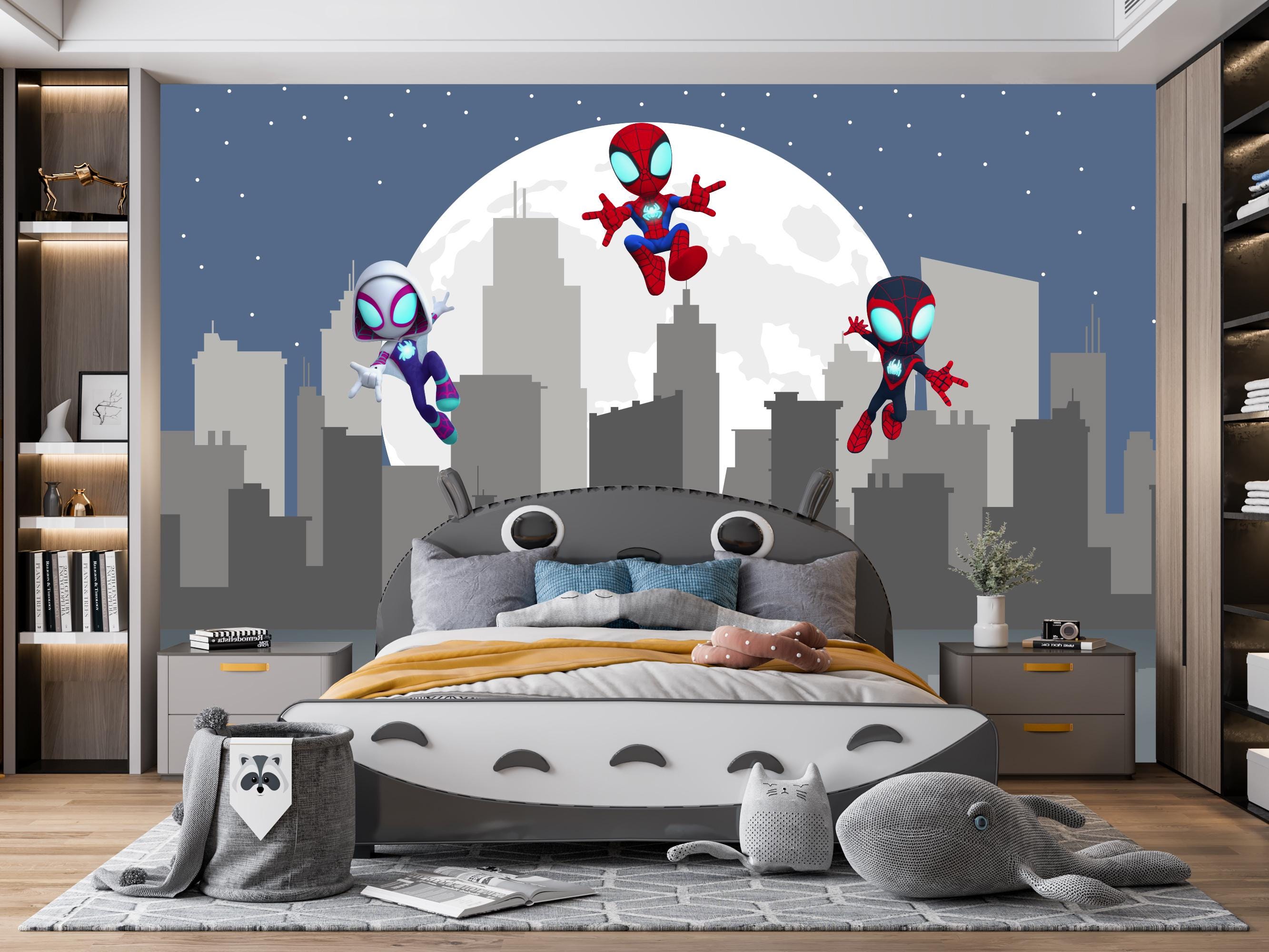 Non-Woven Photo Wallpaper Spidey Sightseeing Tour With Friends Size 400 - View #3