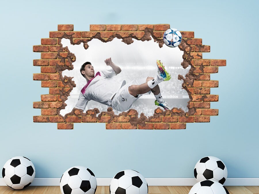 Foot Ball Soccer Home Décor Mural Living Bed Room Removable 3D Art Wall Sticker Foot Ball Soccer Home Décor Mural Living Bed Room Removable 3D Art Wall Sticker