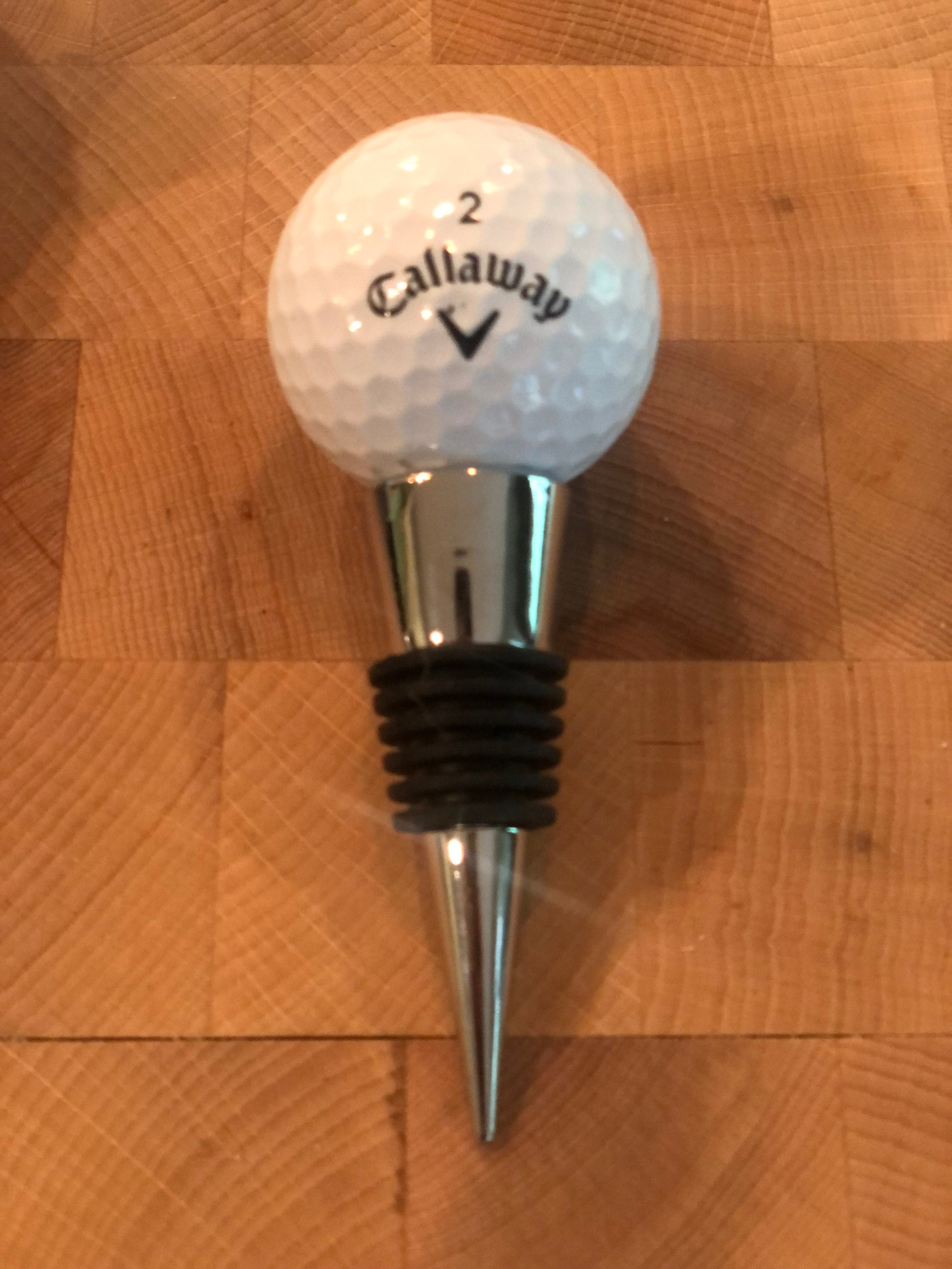 Golf Ball Wine Stopper. Grad Golf Gift. Real Golf Ball Bottle Etsy