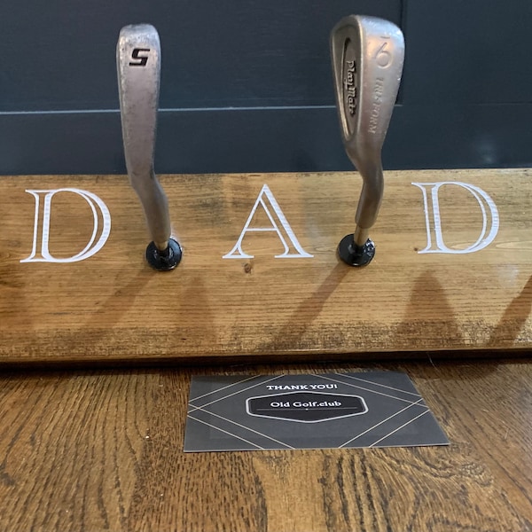 Golf Club Hat Rack Etsy