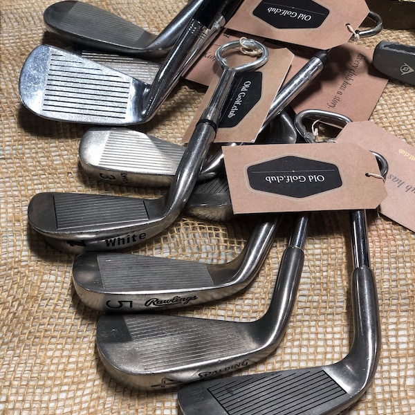 Flasköppnare till golfjärn. Jubileumspresent till järn (se länken 6 Järn). Hemgjord - Återanvända vintage golfjärn. Fars dag, examen eller födelsedagspresent.