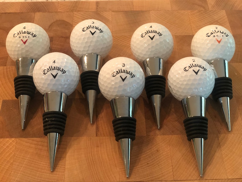 OldGolfClub Golf Ball Wine Stopper - Thumbnail 3
