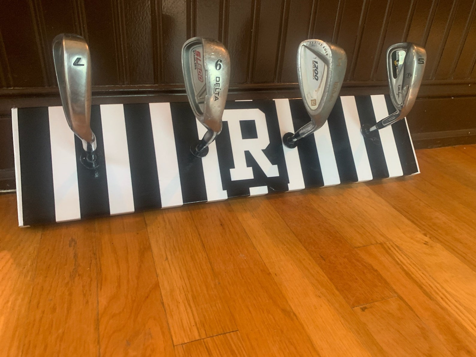 Golf Iron Hat Rack. Golf Gift for Him. Made From Upcycled Etsy