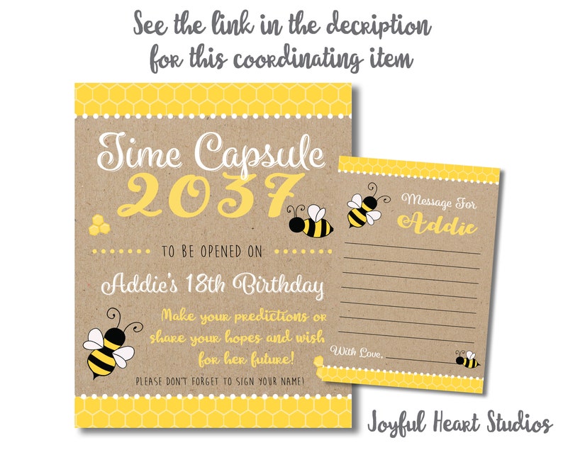 Bee Day Invitation, Bee Photo Birthday Invitation Girl, First Bee Birthday, 1st Bee Day Photo, Fun To Be One, First Birthday Invitation Girl image 5