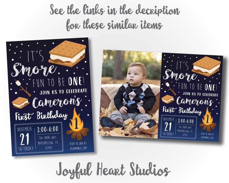 Smore Invitation Smore Birthday Invitation Smore Camp Birthday Bonfire Birthday Invitation Camping Invitation Camp Birthday Invitation