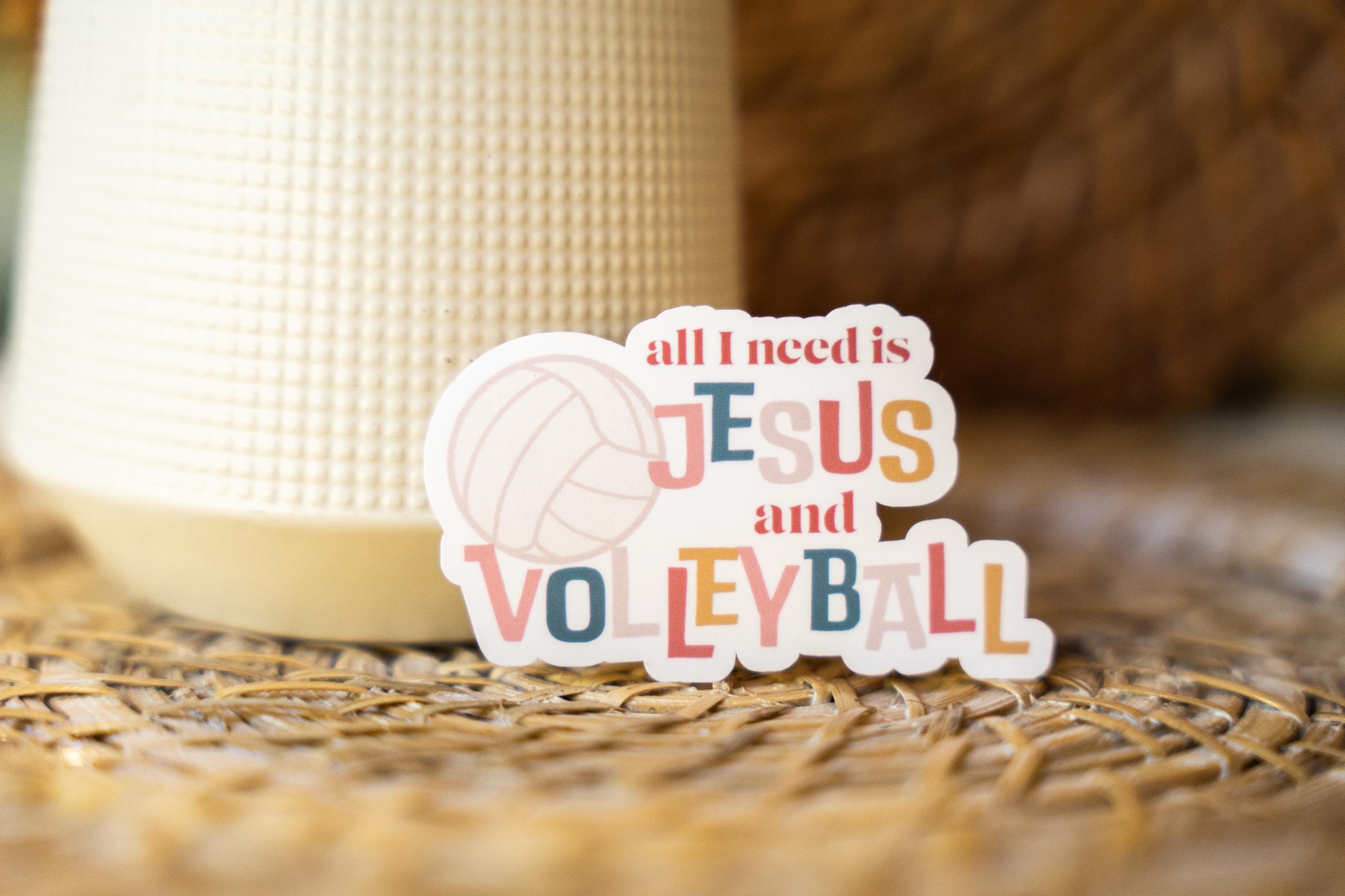 Volleyball Make-up-Tasche 'She Is Unstoppable' – Mit Jesus & Volleyball-Motiv, Wasserdicht & Stylisch