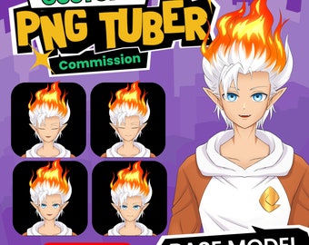 Custom PNGTuber Avatar | GIF Tuber | Png Tuber Model | Pngtuber Design | VTuber Avatar for Streaming On Twitch, YouTube, Discord