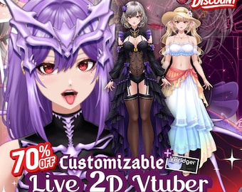 Modelo Live2D personalizável de corpo inteiro da Vtuber Selena, pronta para adoção | VBridger VTube Studio