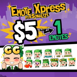 Custom Generated Emote with the Best Quality for your stream | Kawai Chibi Emote | Twitch Emotes | Custom Emotes - 5USD