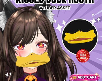 Boca de pato manipulada en Live2D (VTuber) / Expresión divertida