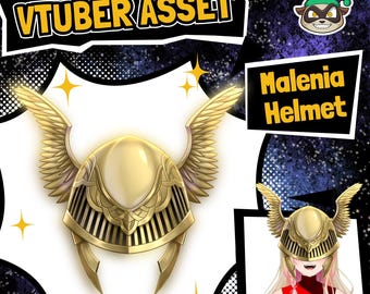 VTuber Asset - Elden Ring Helmet, Malenia Helmet (Instant Download) | Vtuber Accessory, Stream Asset Vtuber, Twitch Asset, OBS Compatible.