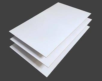 1/8" MDF Draftboard Sheets: White OR Black Painted, Laser & CNC Compatible