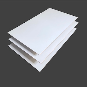 1/8&quot; MDF Draftboard Sheets: White OR Black Painted, Laser & CNC Compatible