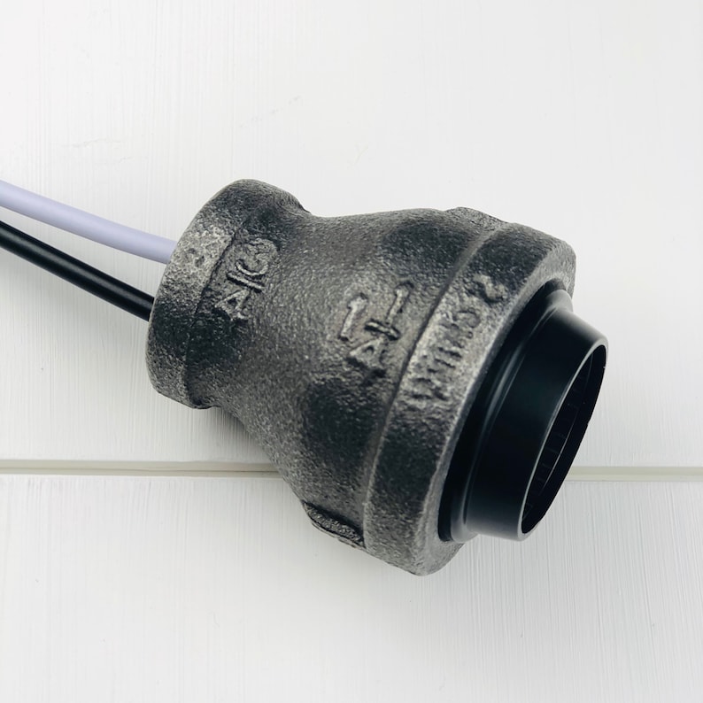 Industrial Iron Pipe Steampunk Lamp Socket Fits 1/2 Etsy